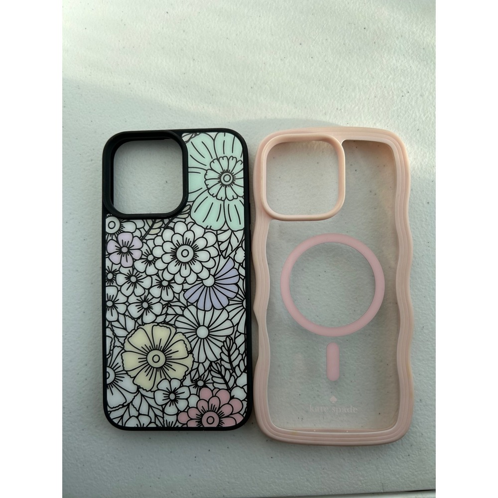 iPhone 14 Pro Max Case Lot – Kate Spade Pink Wavy & Floral
